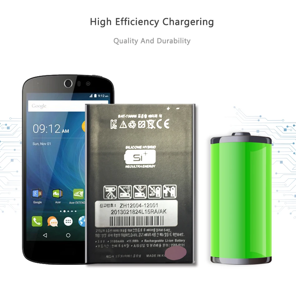 Аккумулятор для мобильного телефона SKY Pantech Vega BAT7500 No 6 A860 A860S A860K A860L BAT 7500M BAT-7500M 3140mAh для SKY Pantech Vega