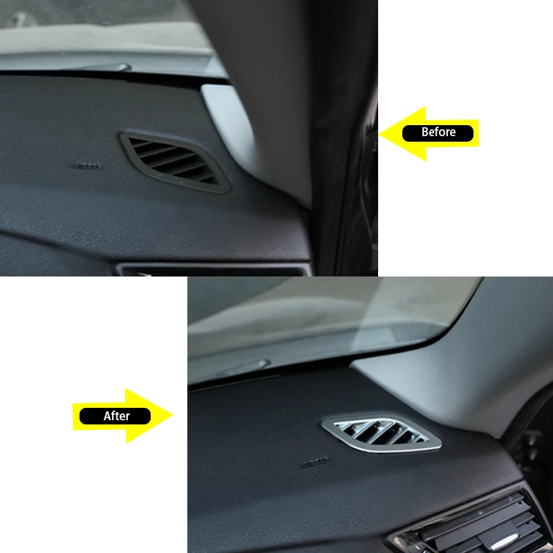 2 шт. хромированная рамка для вентиляционного отверстия приборной панели