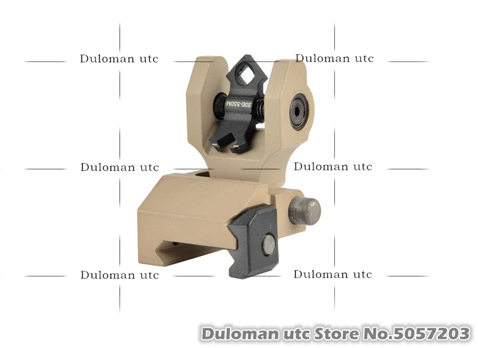 Duloman utc Troy Di-Optic Aperture складной задний бой смотреть страйкбол AR-15 M4 откидной тактический складной задний резервный Железный прицел