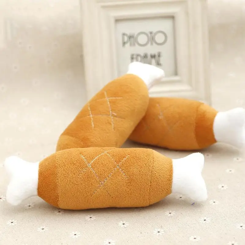 Лоскутное ноги сад игрушки цыпленок на открытом воздухе собака для жевания кошка