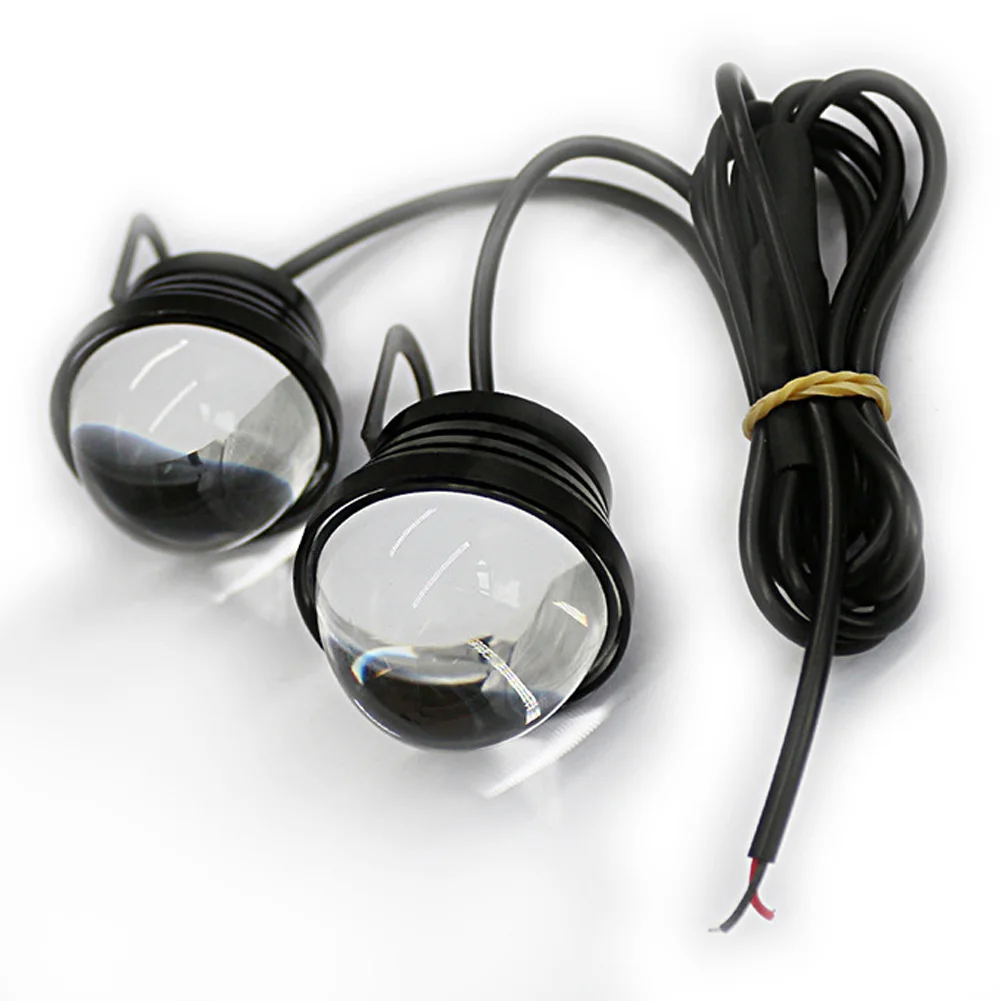 2 шт. мотоцикл светодиодный орлиный глаз светильник дневные ходовые огни 12V белый