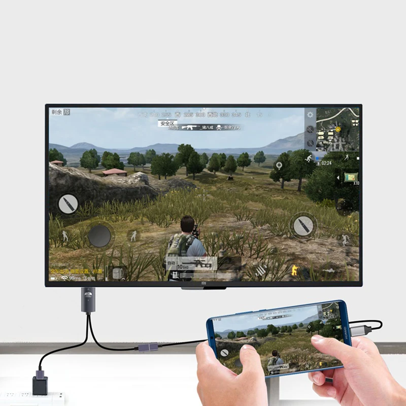 2K Bluetooth совместимый USB HDMI кабель адаптер для Iphone 11 PRO MAX XS XR 6 7 8 Plus Samsung S8 LG IOS