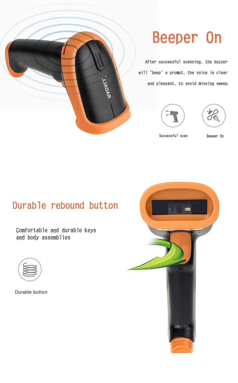 RD-5890K 58 мм USB термальный принтер высокоскоростной печати совместимый с ESC/POS команды печати набор RD-S1 1D проводной лазерный сканер штрих-кода