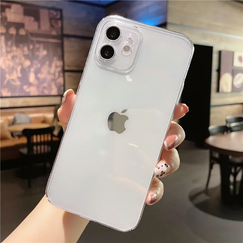 

Luxury Clear Shockproof Case for iPhone 12 mini 11 Pro Max 12 Pro Max XS XR 7 8 Plus Anti-knock Phone Shell Soft TPU Back Cover