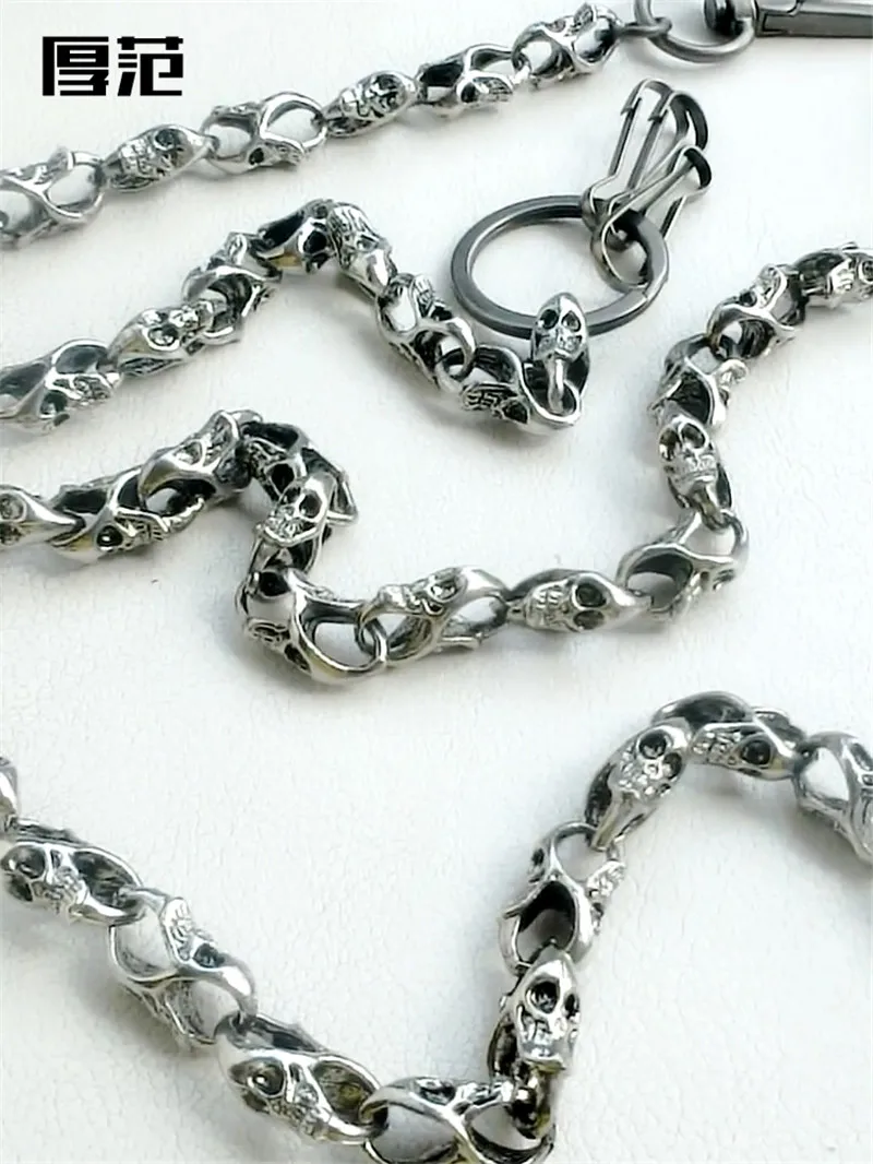 Мужской Короткий держатель для ключей в стиле рок/панк/хип-хоп бумажник с черепом