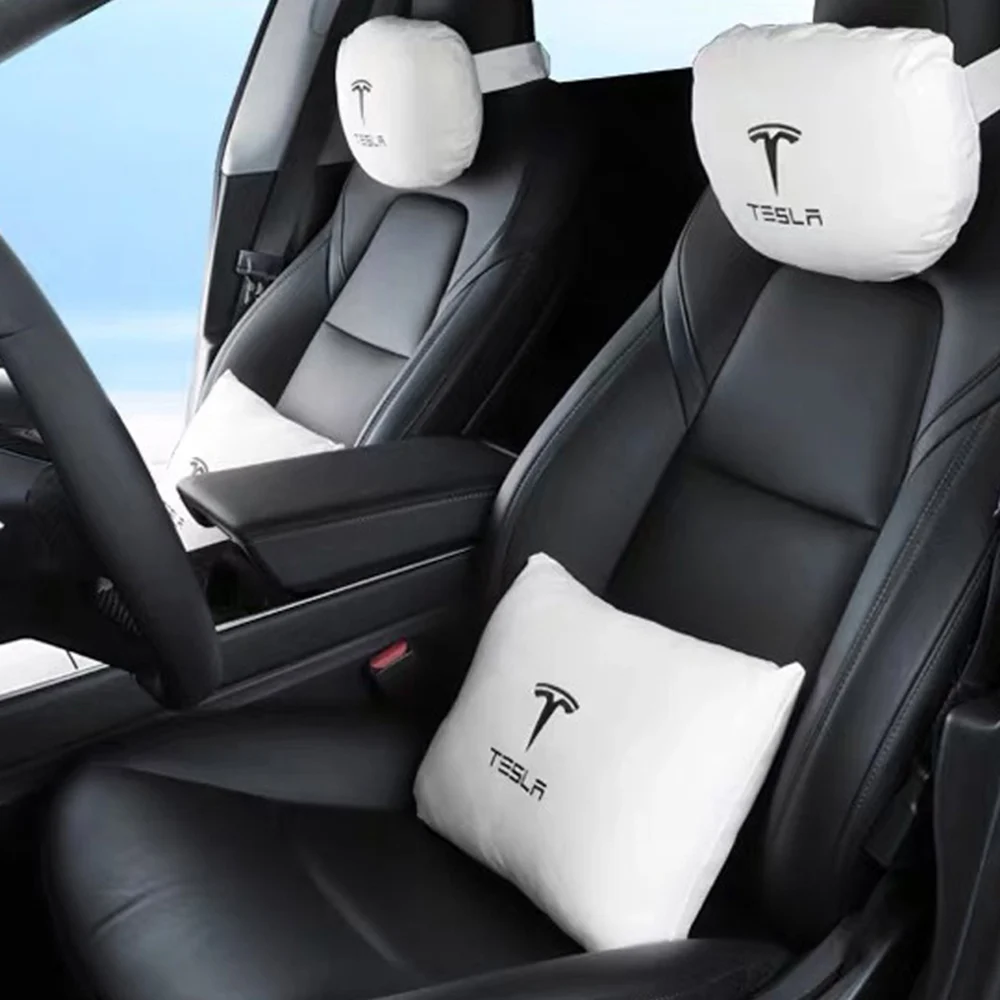 

For Tesla Model 3 S X 2017-2020 Car Seat Headrest Neck Pillow Cushion Neck Headrest