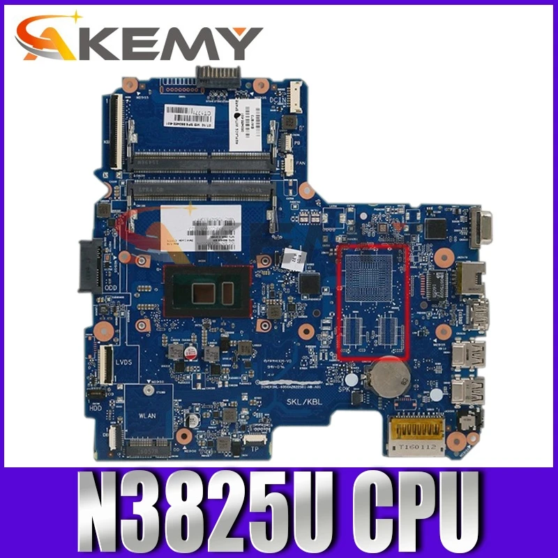 

Материнская плата для ноутбука HP 240 824440-001 824440-501 824440-601 Pentium N3825U 100% рабочая