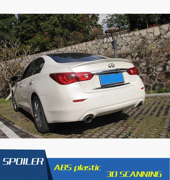 Спойлер для Infiniti Q50 спойлер из АБС материала заднего крыла автомобиля задний