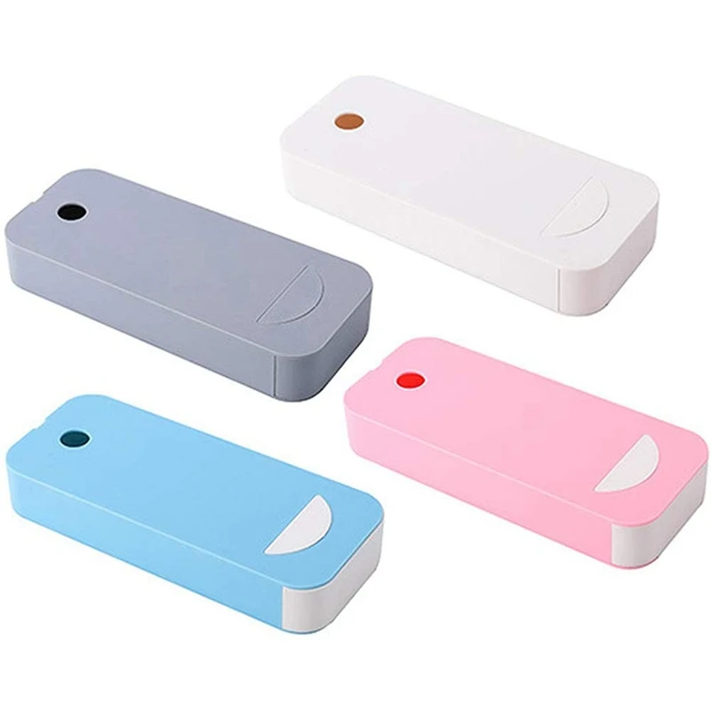 

4PCS Under Desk Drawer Organizer,Self-Adhesive Desktop Storage Pens Pencils Paperclips Tray for School Office Table Desk