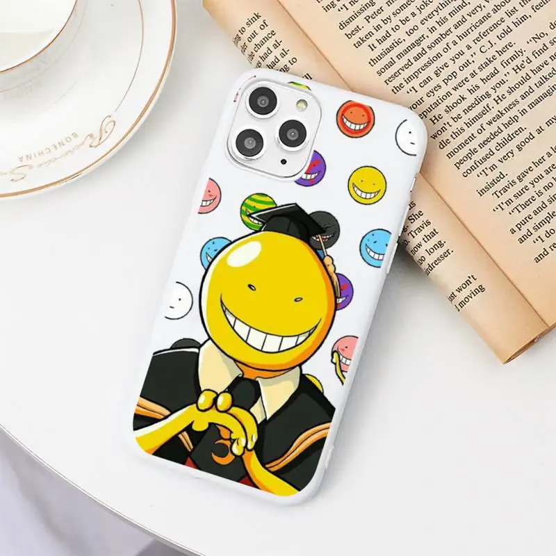 

Assassination Classroom Anime Phone Case Candy Color for iPhone 6 6S 7 8 11 12 XS X SE 2020 XR mini pro Plus MAX funda
