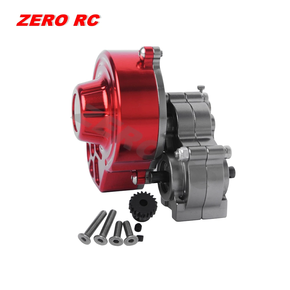 AXIAL SCX10 RC TRUCK алюминиевая сборная коробка передач с HD стальной моторной шестерней