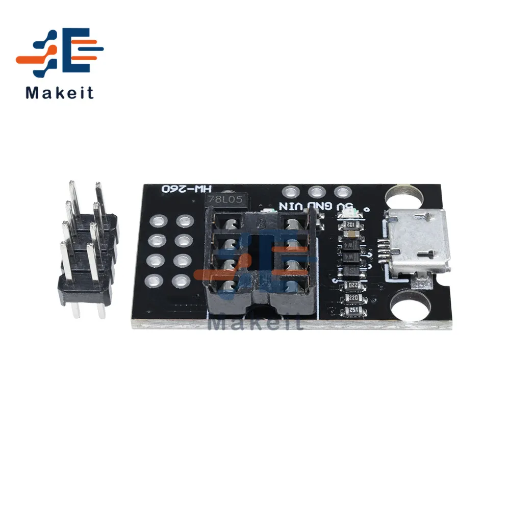 Подключаемая плата для разработки ATtiny13A ATtiny25 ATtiny45 ATtiny85 адаптер программирования