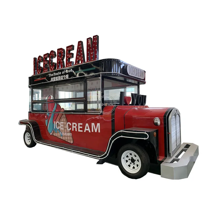 Electric Ice Cream Food Truck Mobile Street Vending Cart Outdoor Kitchen Catering Van Kiosk | Бытовая техника