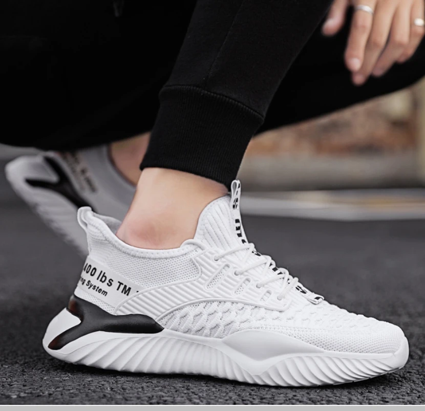 

Мужская обувь 2021 дышащие белые модные кроссовки Мужская Спортивная светильник обувь для бега Мужская теннисная обувь Zapatillas Hombre