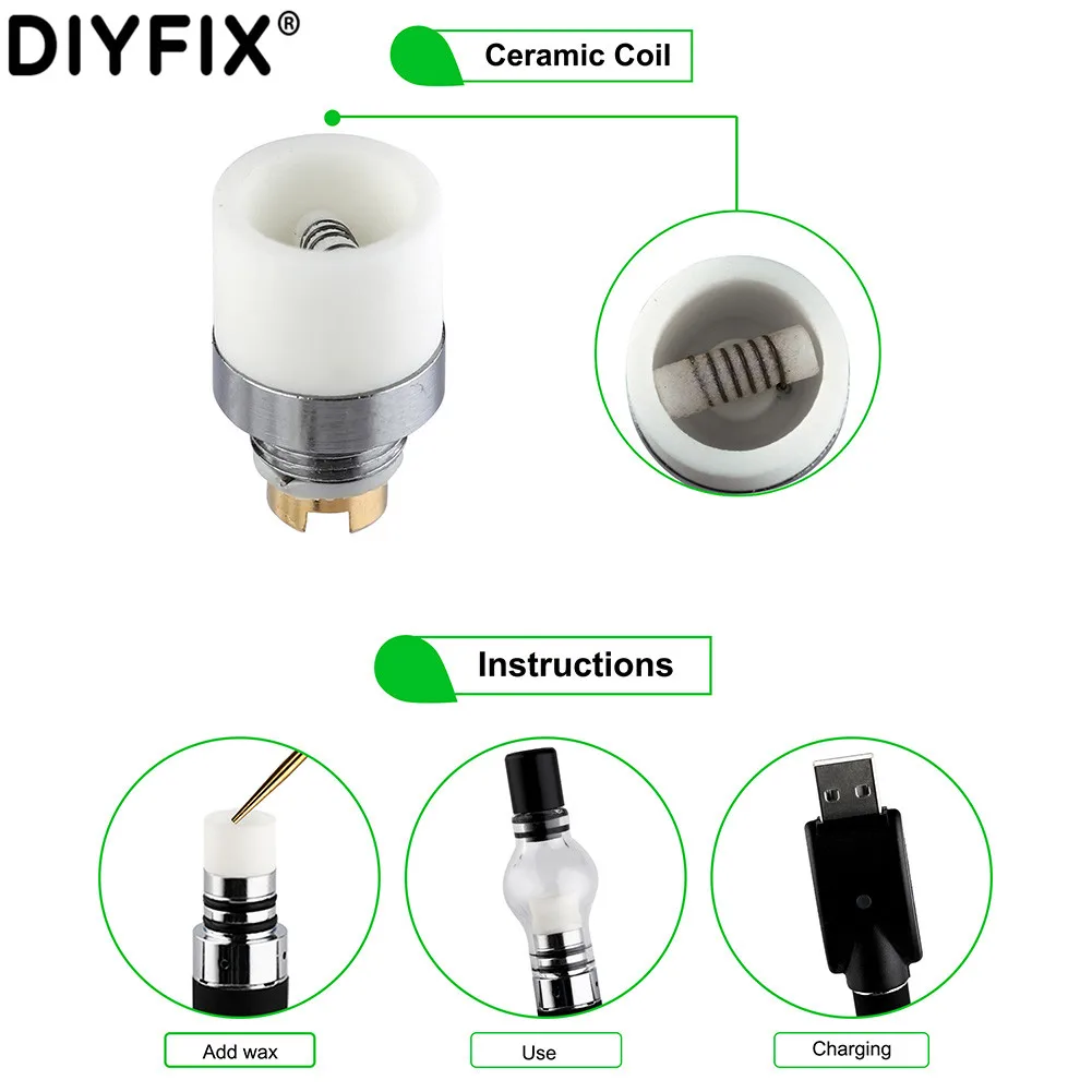 Набор для вейпа DIYFIX LTQ Mini Globefish встроенный аккумулятор 280 мАч резьба 510 с