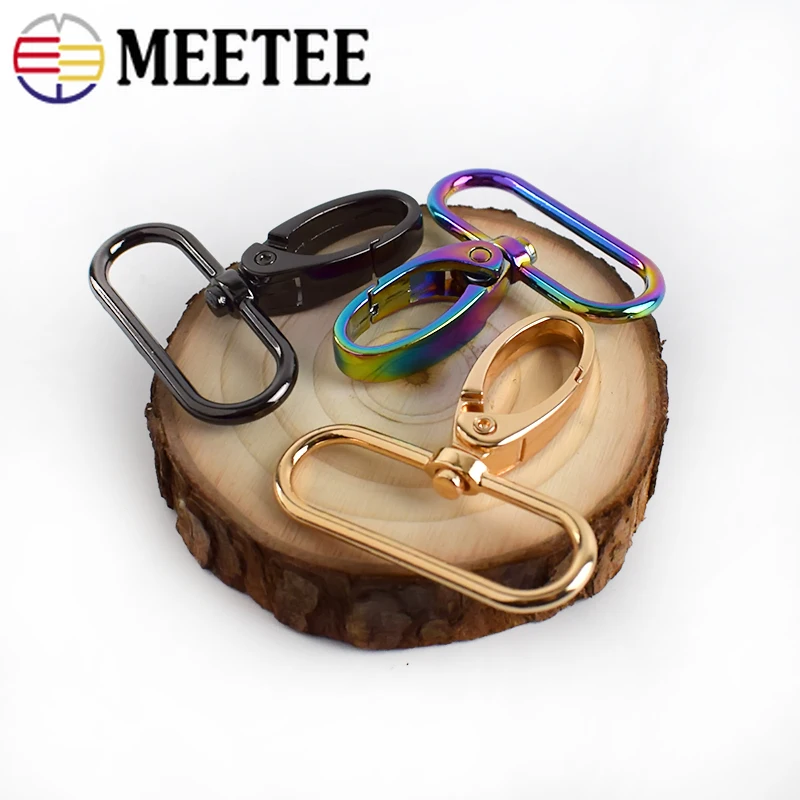 

4/10pcs 38mm Metal Leather Buckles for Bags Strap Lobster Clasp Webbing Snap Hook DIY KeyChain Bag Part Accessories