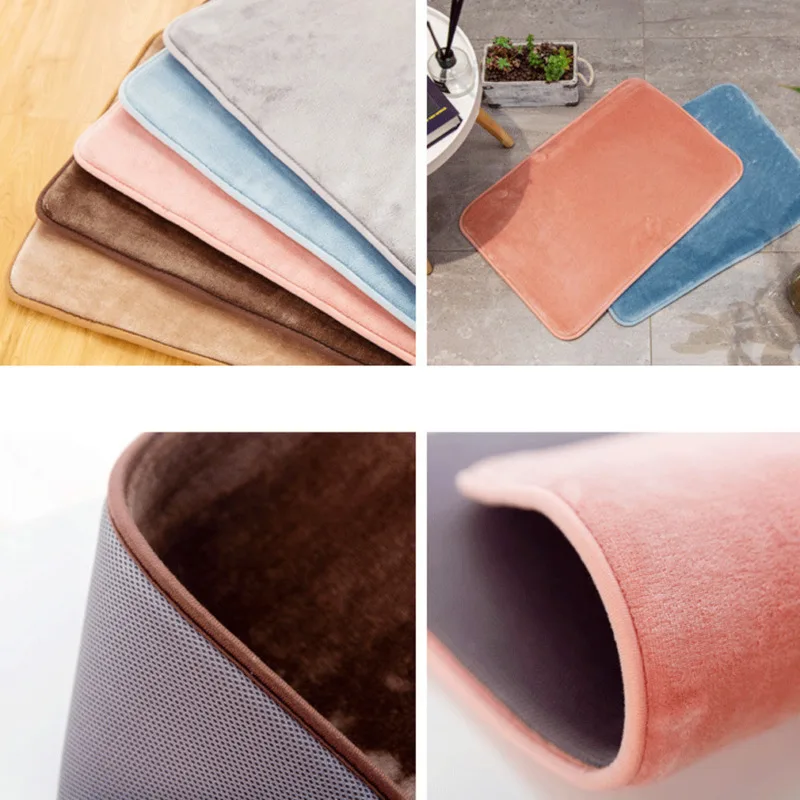 Моющийся Мягкий Пушистый Коврик нескользящий ворсистый коврик мягкий для