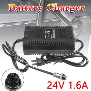 dc 24v 1 6a electric bicycle charger battery charger adapter for electric car bicycle bike scooters free global shipping