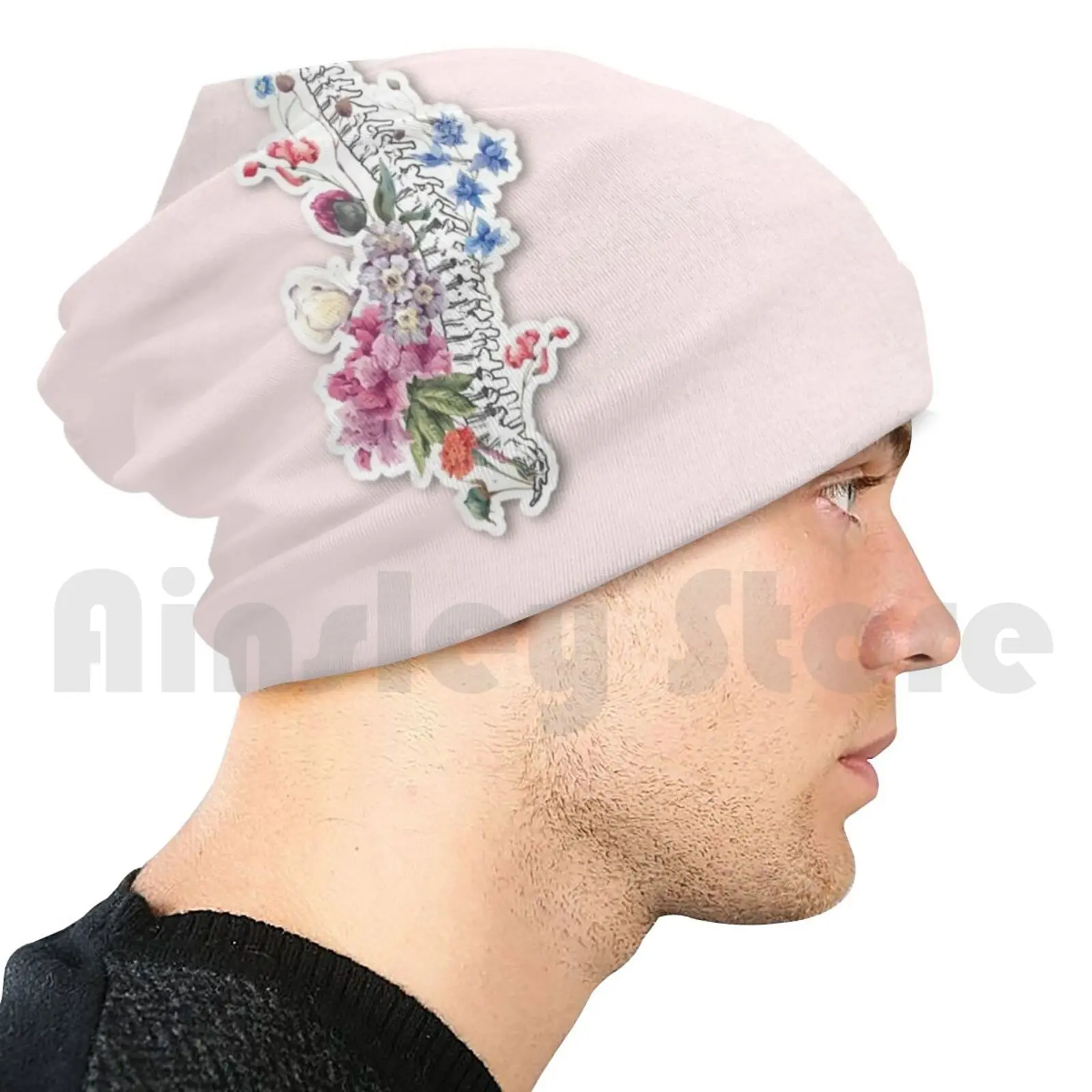 

Облегающие шапки Backbones с цветочной анатомией, пуловер, удобная Кепка с изображением анатомии, медсестры, медицины, студентов, медицинских людей