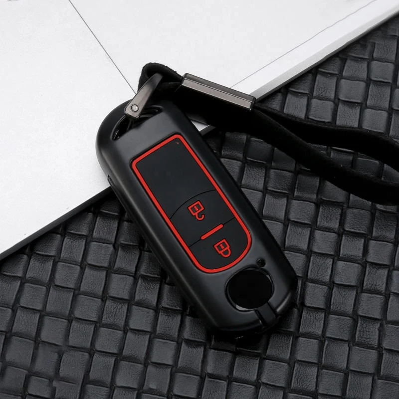New hot sale Zinc alloy+Silicone car key case cover For Mazda 2 3 6 Axela Atenza CX-5 CX5 CX-7 CX-9 CX-8 CX-3 Auto Key Shell | Автомобили