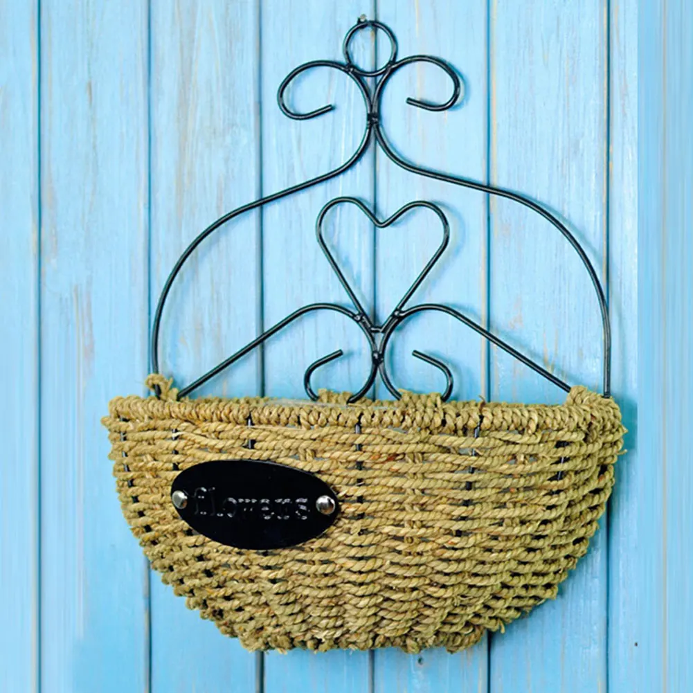 

Metal Plant Hanger Chain Hanging Basket Hanging Basket Wall Hanging Basket Flower Pot Plant Holder Garden Balcony Plant Basket