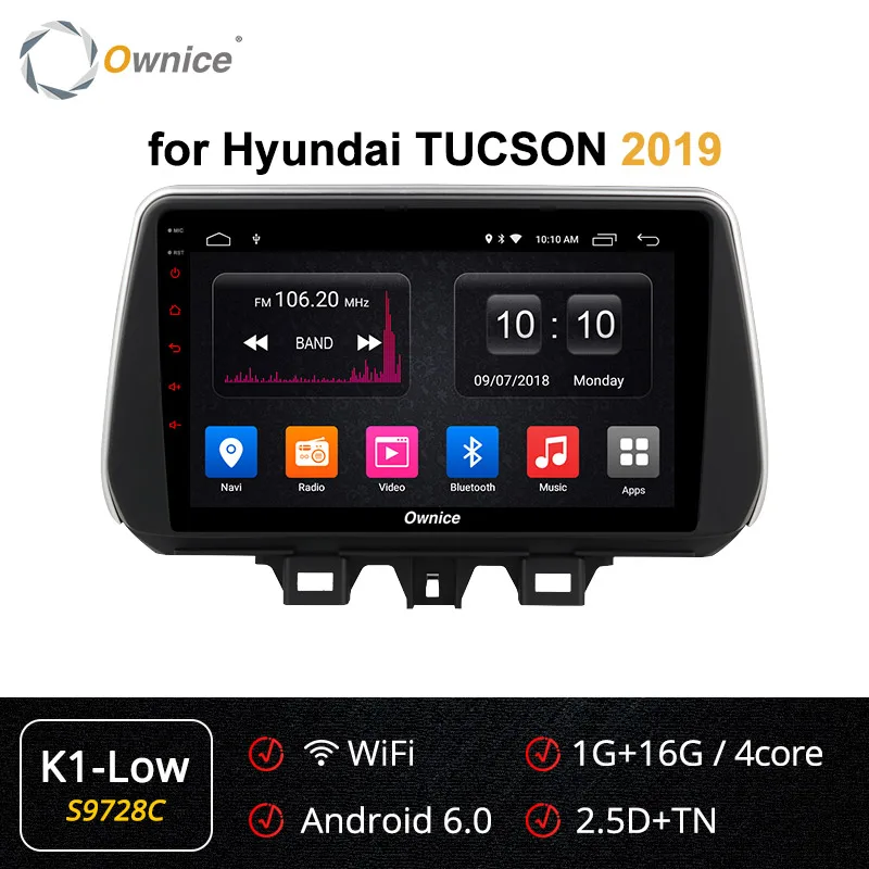S9728 K1 LOW Ownice k3 k5 k6 Автомобильный плеер для hyundai New Tucson IX35 Автомагнитола 4G LTE 360 Panorama DSP SPDIF gps Navi Android 9,0 - Цвет: S9728 K1 LOW