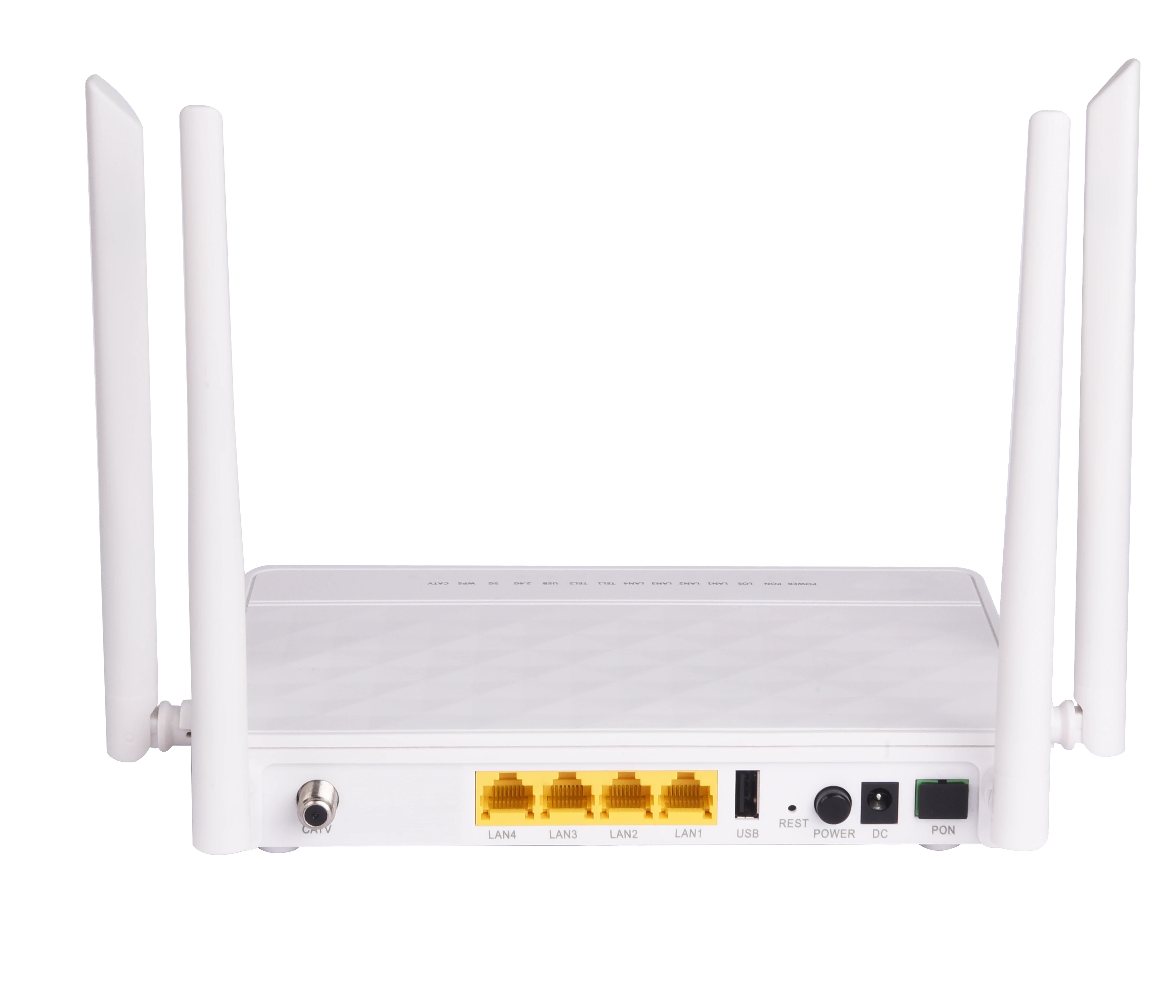 

Optical Network Unit 4G/5G ONU ONT EPON GPON BT-713XR 4GE+2.4G/5.8G WIFI+1USB+CATV SC APC UPC Interface English Version