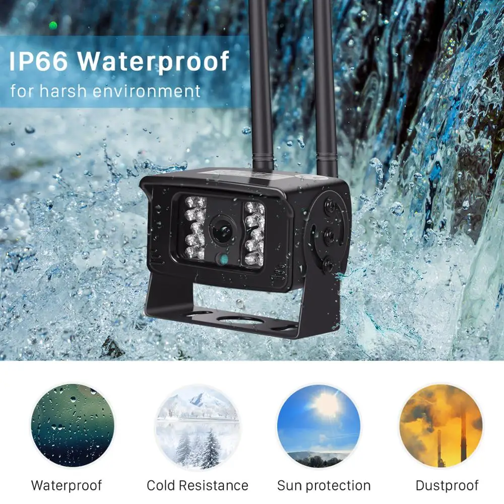 Камера видеонаблюдения металлическая водонепроницаемая 2 Мп Full HD 1080P Wi Fi слот для