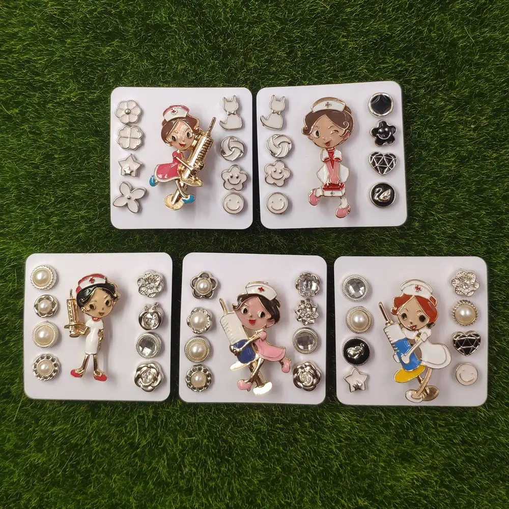 Жемчужная эмалированная брошь булавки с разделенными волосами для девушек