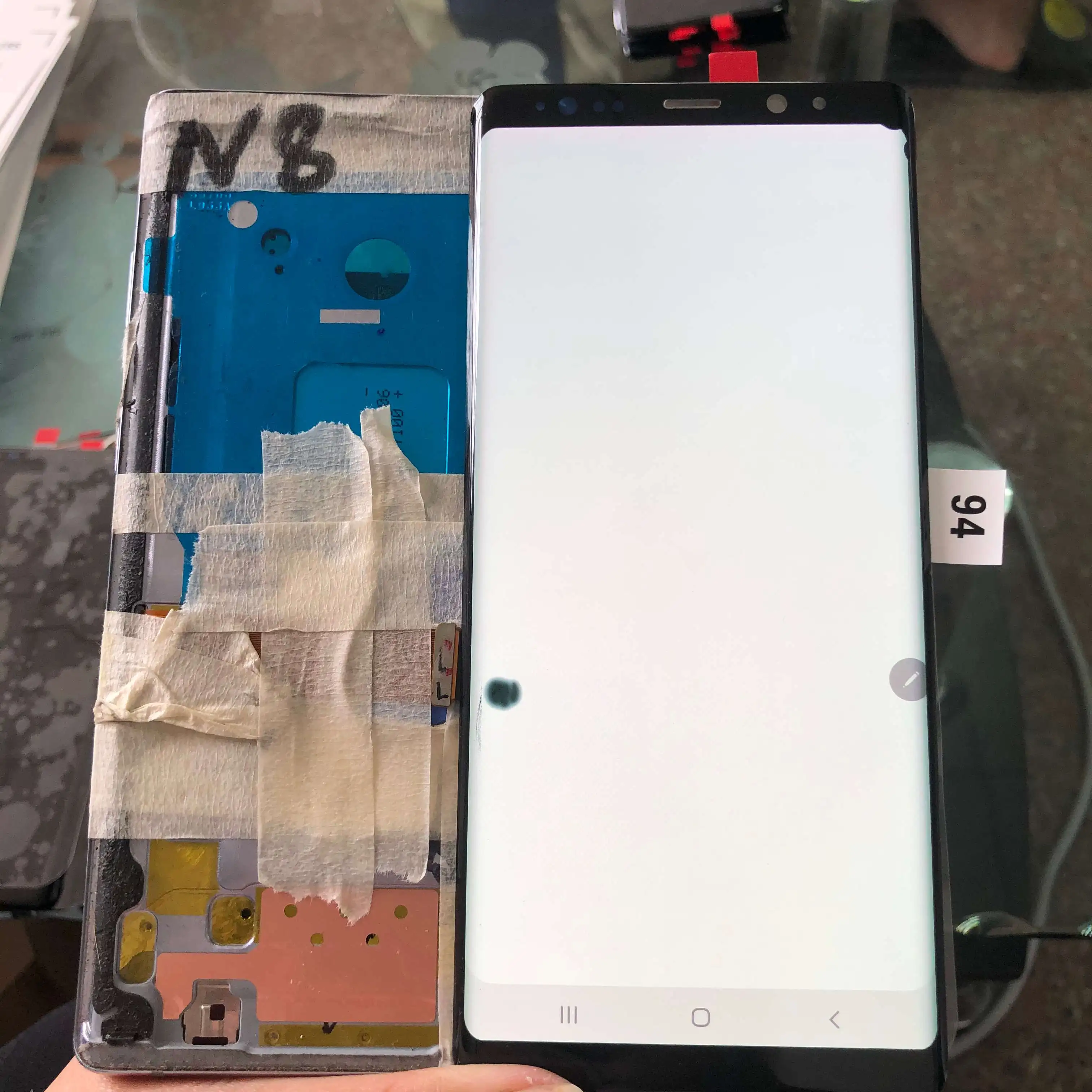 Для samsung galaxy note 8 N950 N950F ЖК-дисплей + сенсорный экран дигитайзер с черным пятном 6 3