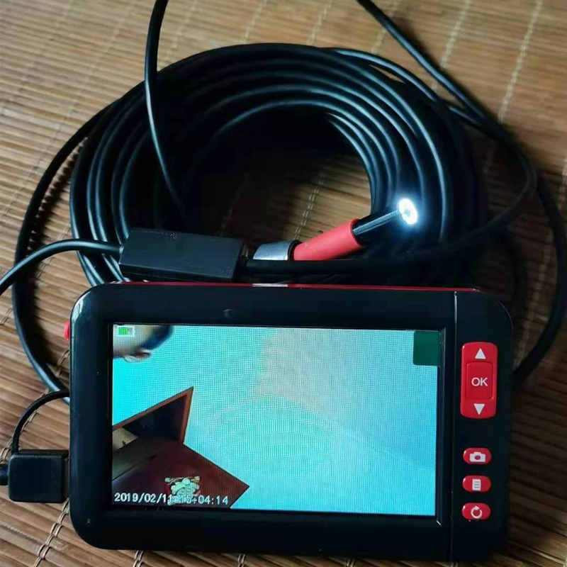 Дешево Новая подводная HD-камера 1080P, дисплей 4,3 дюйма, видимая рыболовная Проводная связь, рыбопоисковый прибор с 8 светодиодами и подсветкой, рыбол...