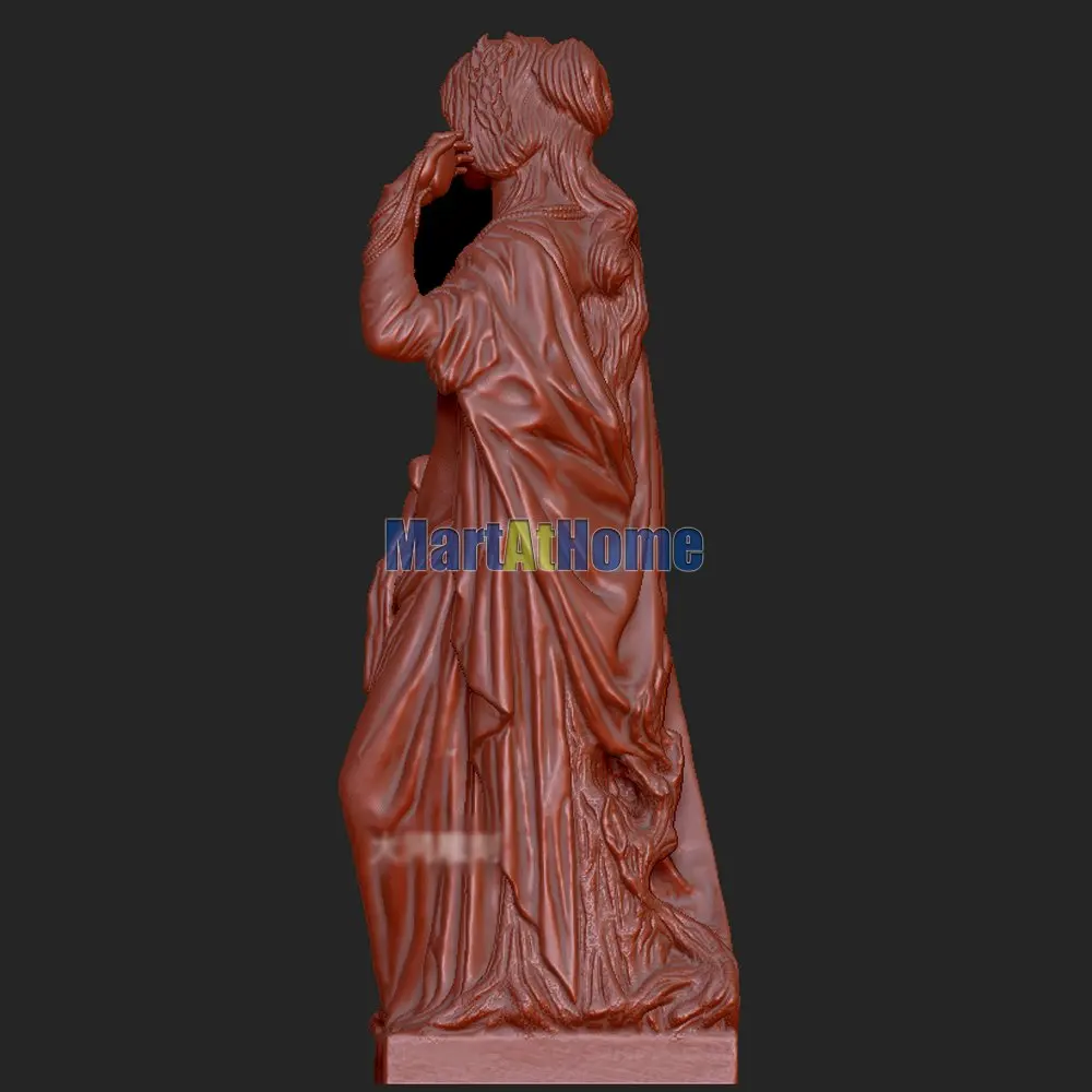 Европейская скульптура модель Jules Joseph Lefebvre 3D STL файл круглая резьба чертеж для ЧПУ
