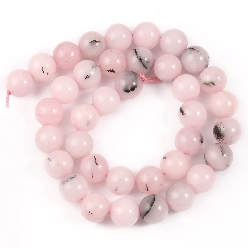 

Natural Round Minerals Stone Pink Opal Spacer Beads for Jewelry Making DIY Handmade Bracelet Necklace Accessories 6 8 10mm 15''