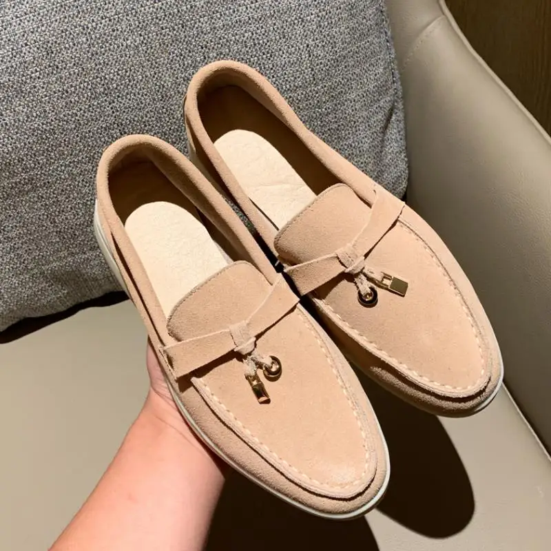 

Женские туфли на плоской подошве, из натуральной кожи, с круглым носком, размеры 34-45, 10 цветов