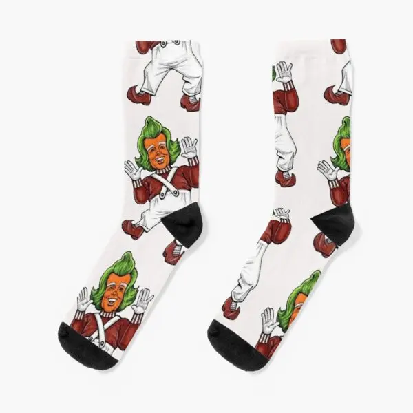 

Oompa Loompas круглые носки лучшие зимние мужские Мультяшные черные забавные короткие хлопковые унисекс дамские осенние дышащие узоры для девоч...