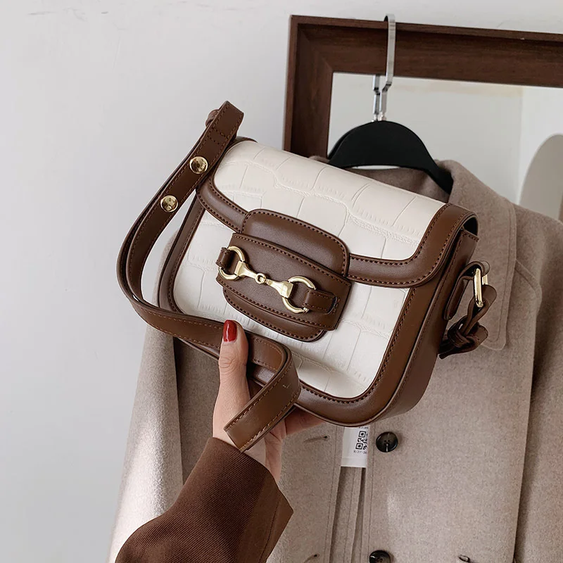 

Vintage Small Crocodile Pattern Shoulder Bags Women's Brand Luxury 2021 Designer Handbag Female Crossbody Messenger Bag Bolsas