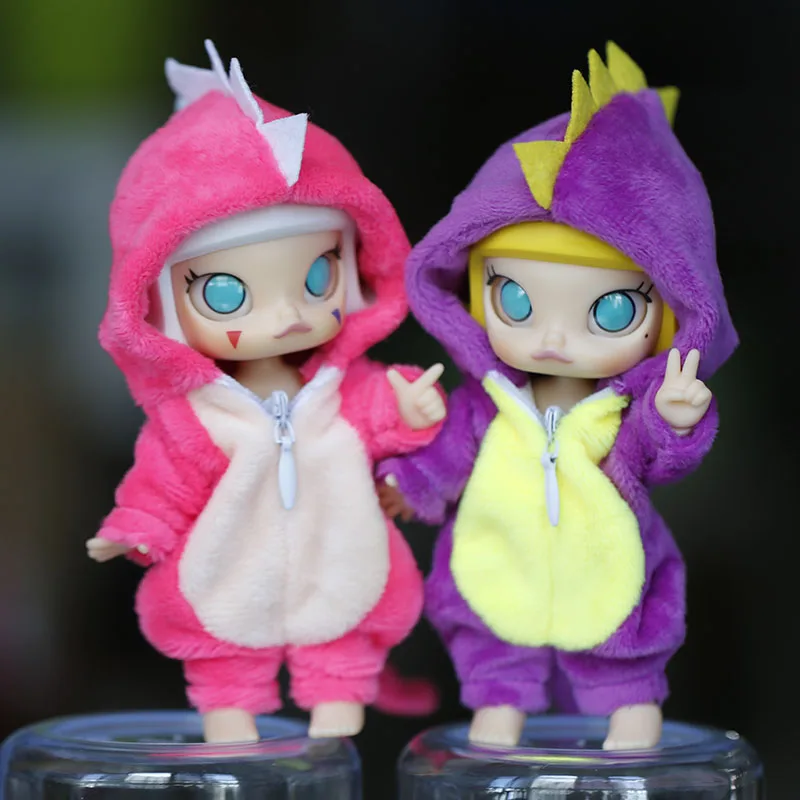 

New 1PCS Cute OB11 Clothes Dinosaur Animal Jumpsuit for Obitsu11 Molly 1/12 BJD Dolls Accessories