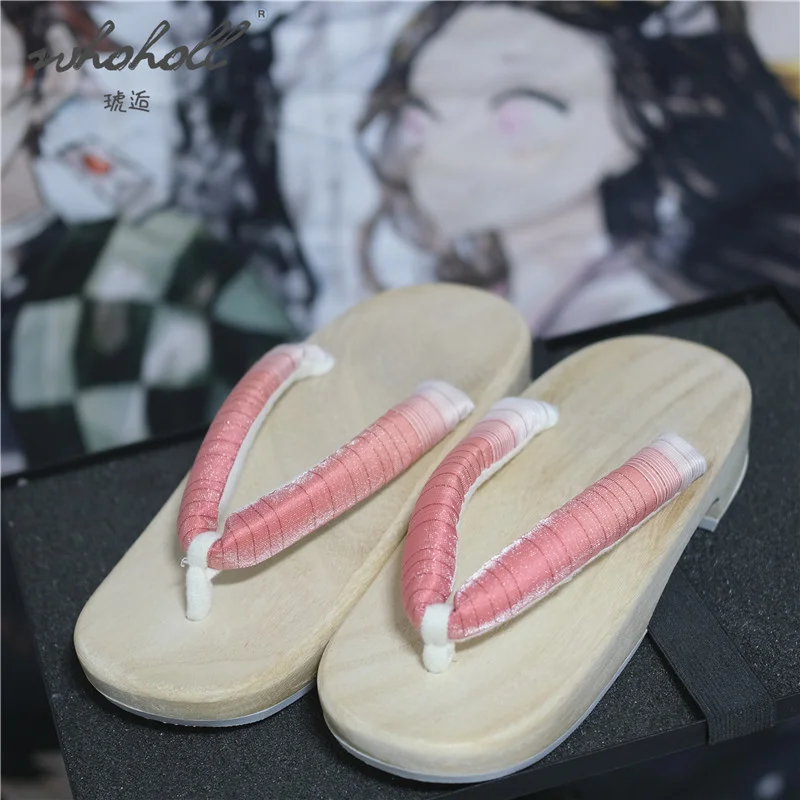 Women Slipper Summer Japanese Wooden Geta Female Clogs Cosplay Shoes Samurai Geisha Sandals Flip Flops Platform Sandals