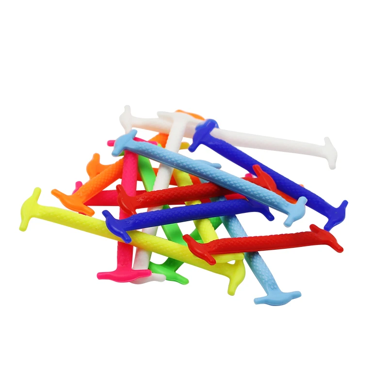 

16PCS/SET Elastic Silicone Shoelaces Adult Children's Sports Shoeslace New Creative Style Patent Shoelaces