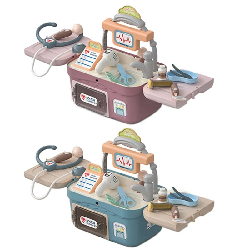 

Портативный чемодан, набор детских игрушек, имитация семейного оборудования, коробка, ролевые игры, развивающие игрушки для детей