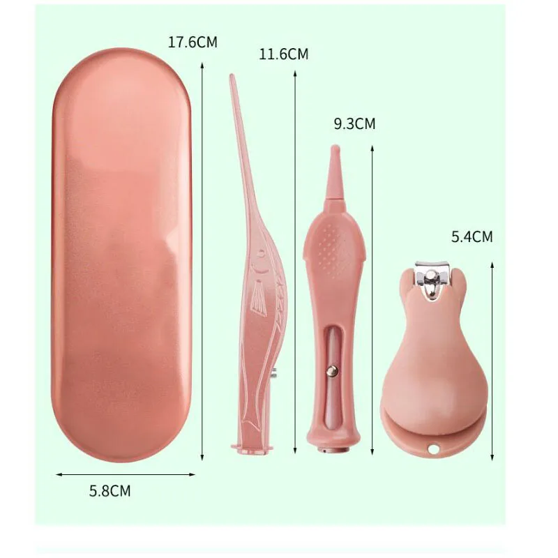 Уход за ребенком чистый светильник из трех частей зажим для носа ножницы ногтей