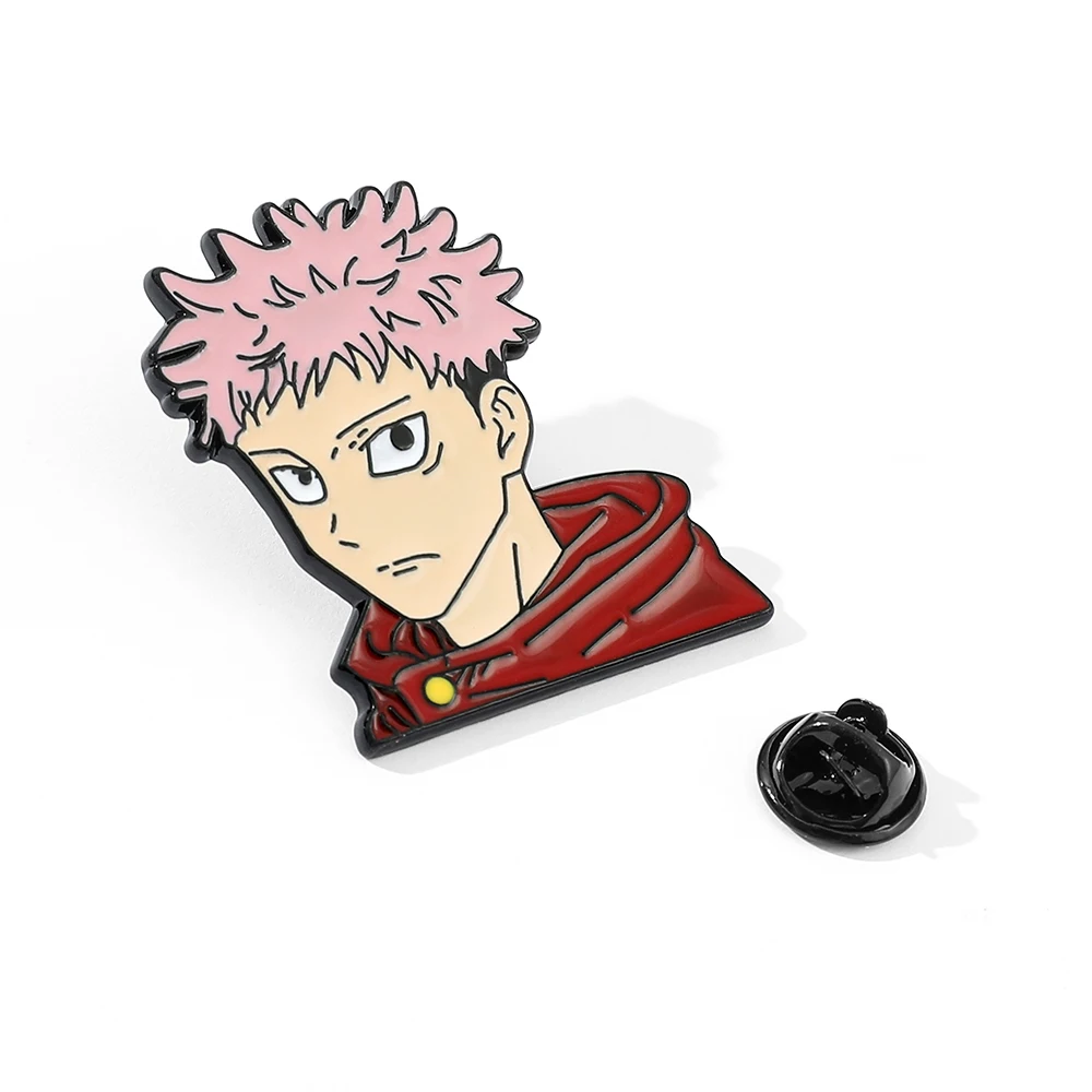 Японское аниме Jujutsu Kaisen металлическая брошь эмалированный штифт Itadori Yuji значок с