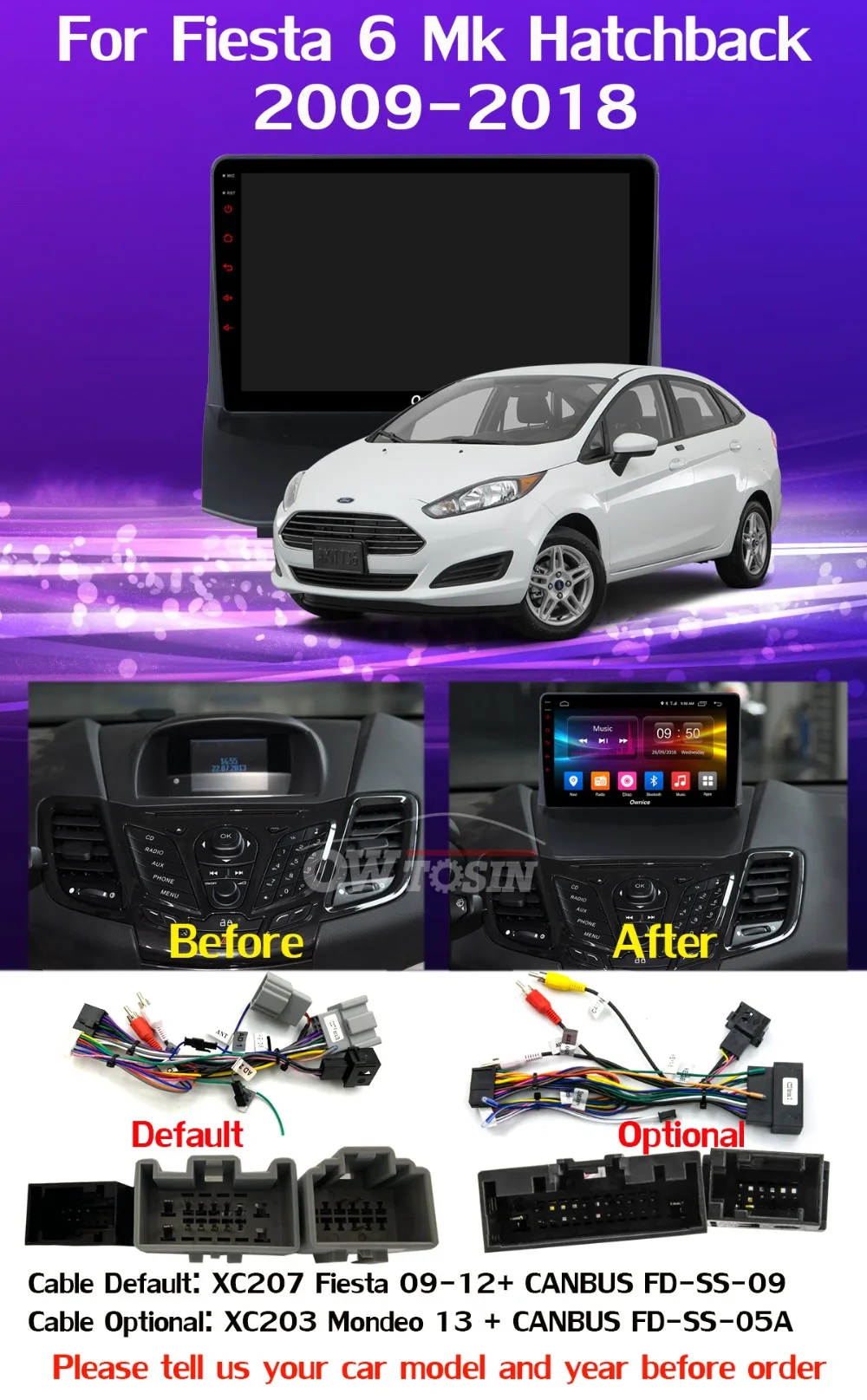 360°4×DVR камера 4G LTE WiFi 8 ядерный Android 9,0 4G+ 64G SPDIF DSP CarPlay Автомобильный плеер для Ford Fiesta 2009- gps радио