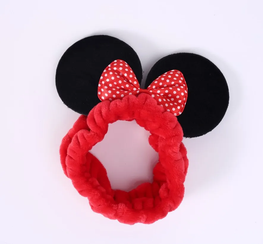 Повязка на голову в горошек с ушками Минни Маус | Игрушки и хобби