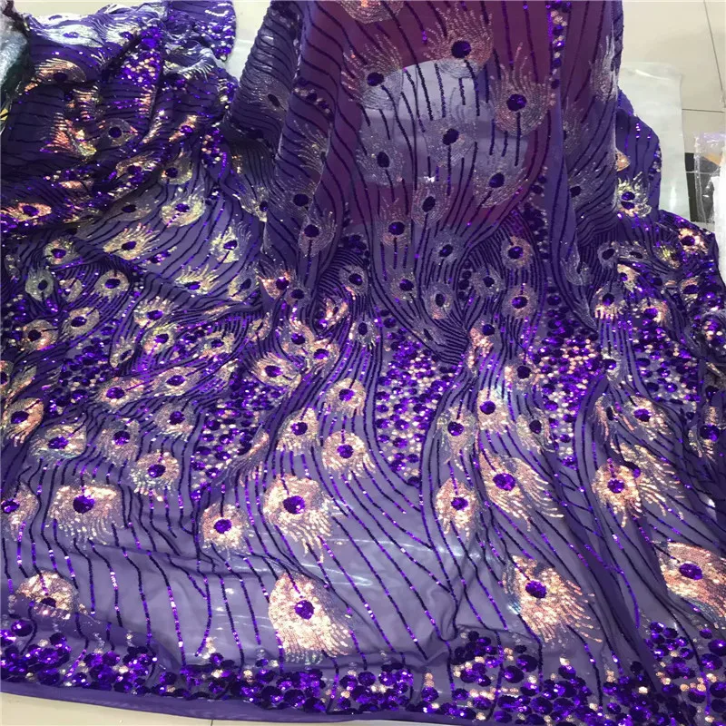 Вино двойные блестки мягкие нигерийские кружева с блестками ткань Дубай вышитые