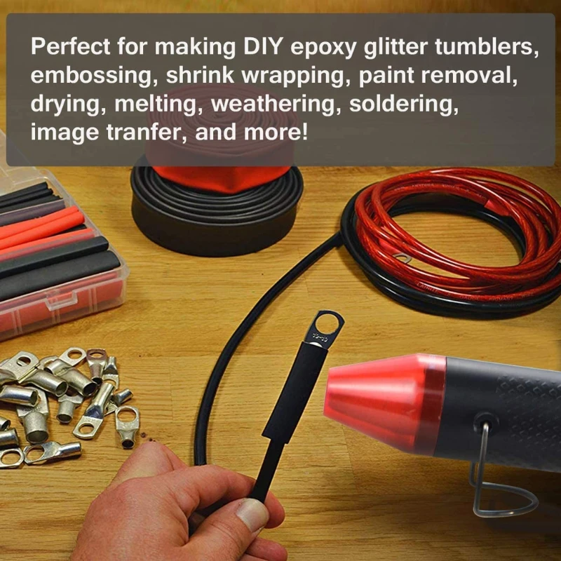 

Protable Heat Guns Hot Air Guns Resin Crafts Heat Shrink Wrapping Tools Resin Remove Air Bubbles Embossing Heat Tools