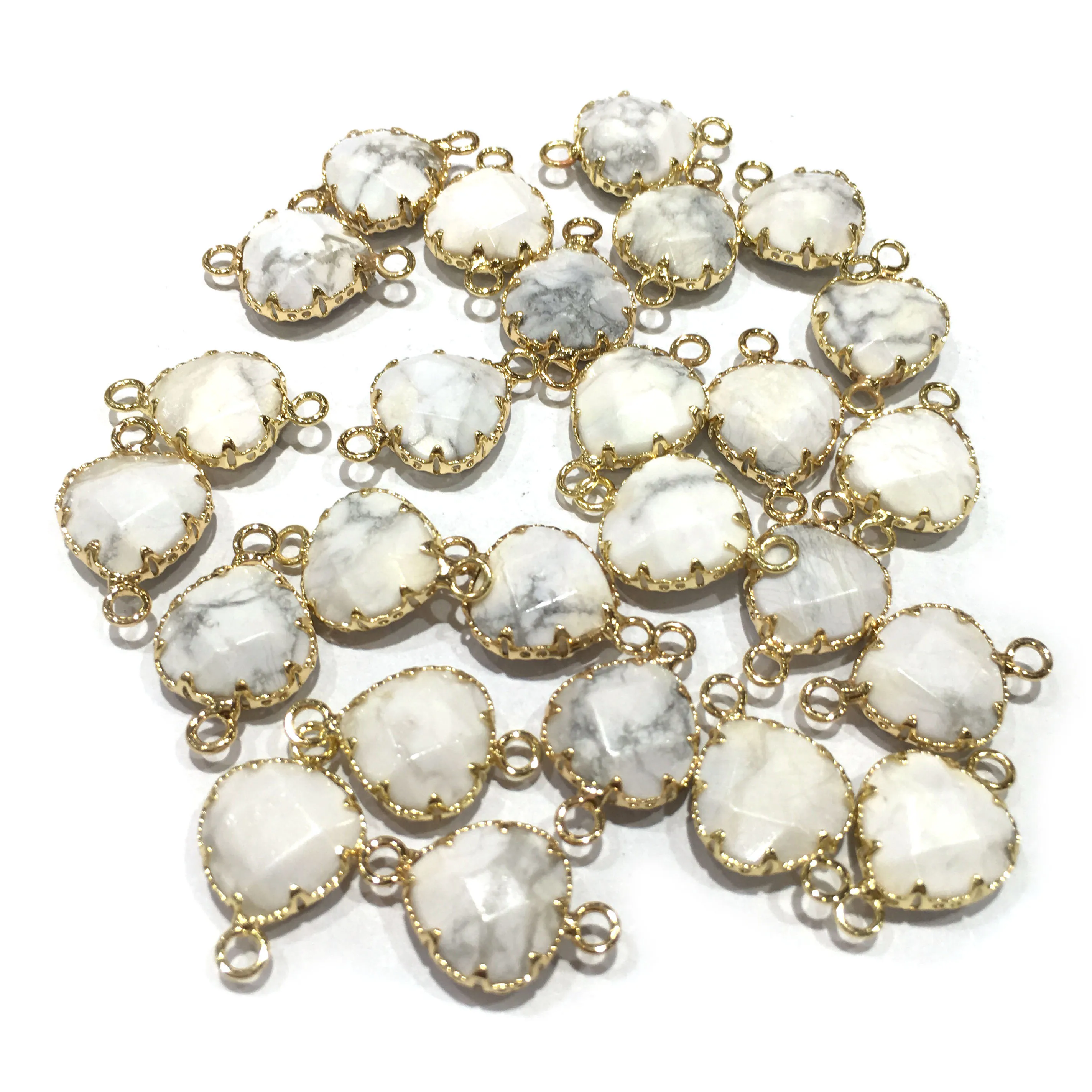 Соединитель из натуральных полудрагоценных камней 5 шт. модные ювелирные изделия