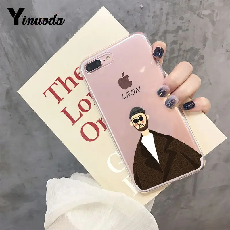 1 Чехол для телефона Yinuoda Cool Leon and Matilda art Couple с потрясающим пейзажем для Apple iPhone 8 7 6 6S Plus X XS max 5 5S SE XR - Цвет: 1