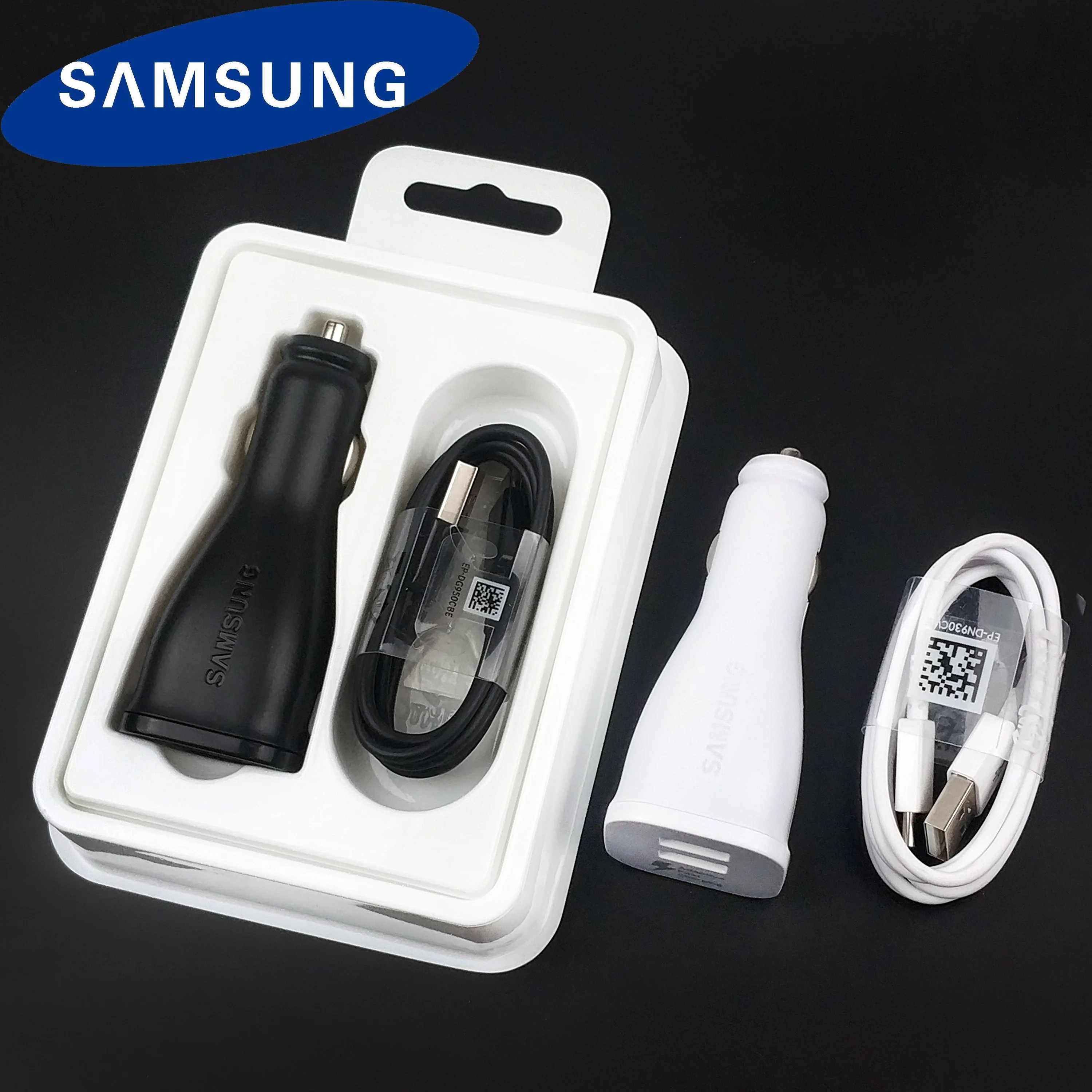 Автомобильное зарядное устройство Samsung 15 Вт usb type c кабель для быстрой зарядки и