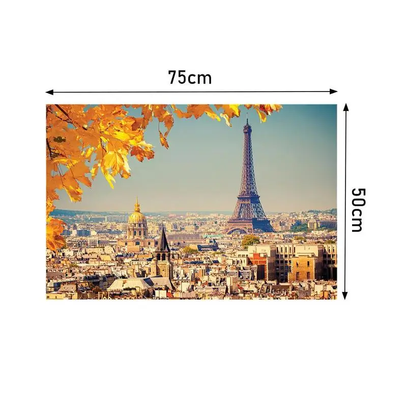 

1000 Pieces Jigsaw Picture Puzzles Toy For Adults Children Landscape Paper Assembling Puzzles Educational And Decompression Toys